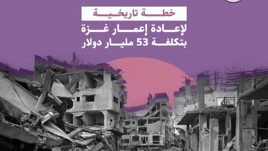 خطة إعادة اعمار غزة